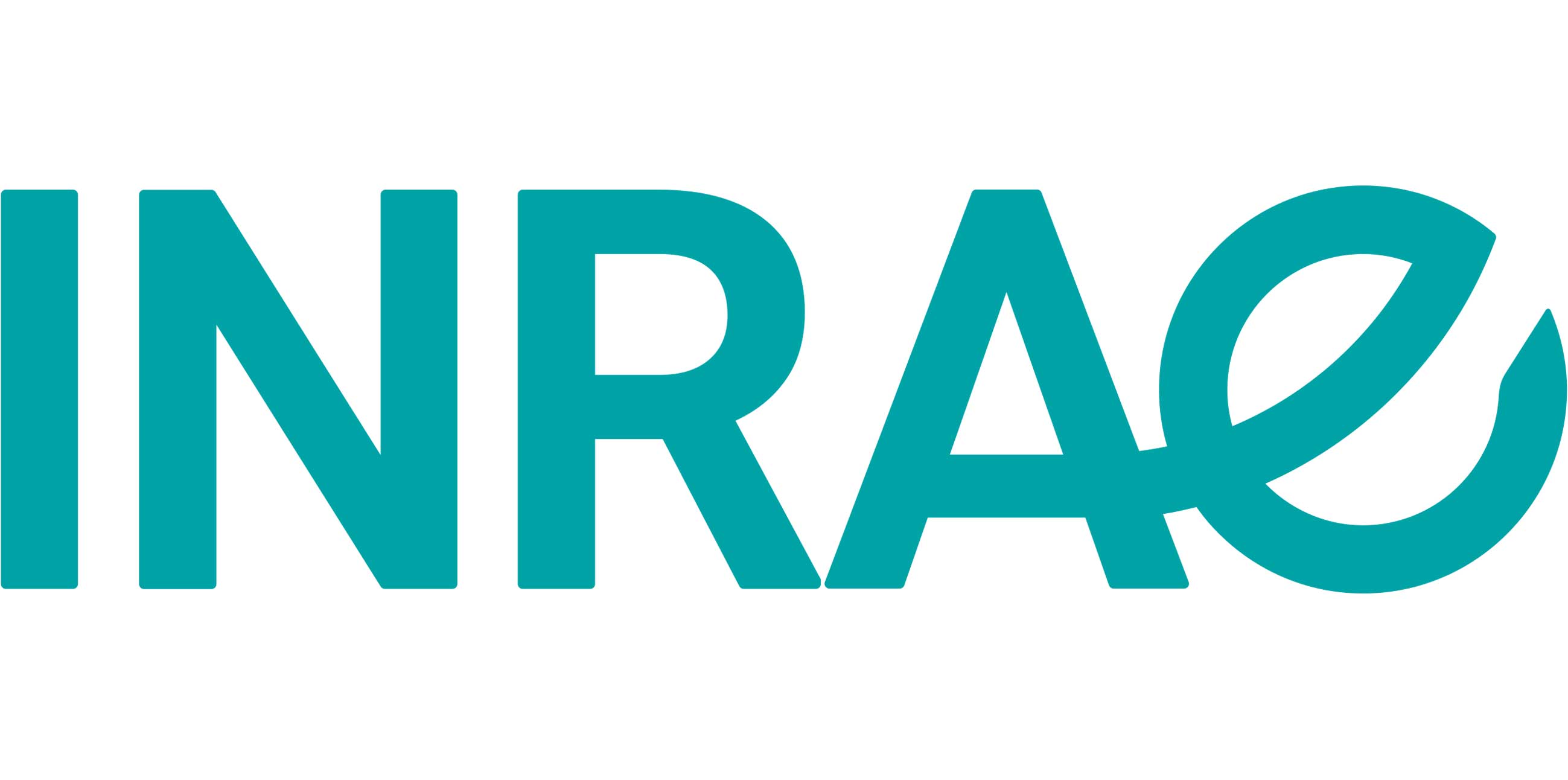 The image displays the INRAC logo in turquoise letters against a black background.